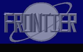 Frontier: Elite 2 title screen for Atari ST